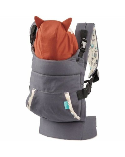 Infantino Cuddle Up Fox - Mochila Portabebés Ergonómica 6+ Meses, Soporte 0+ Meses
