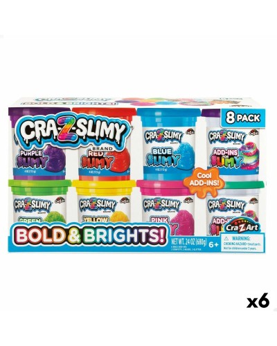 Cra-Z-Art Bold&Brights : Kit de 6 Pâtes à Modeler Colorées pour Enfants - Slime Facile
