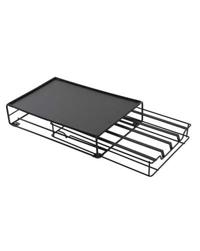 Koffiecapsule organizer DKD Home Decor 21 x 31 x 7,5 cm Zwart Metaal