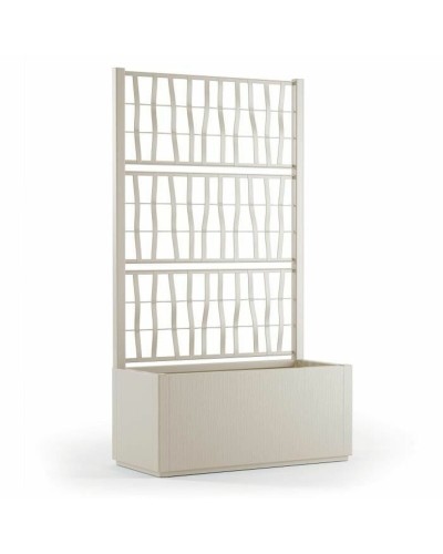 Macetero Rectangular Blanco Starwax de 80 cm para Plantas y Flores
