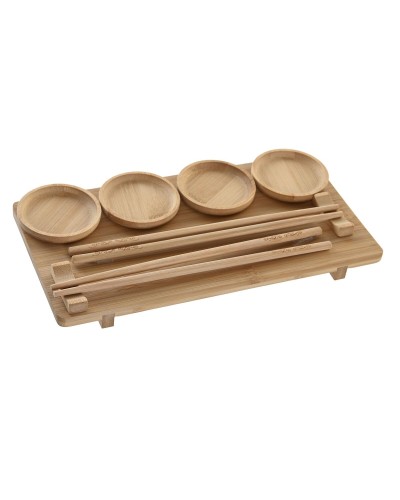 Sushiset DKD Home Decor 24 x 0,5 x 0,5 cm Naturell Orientalisk