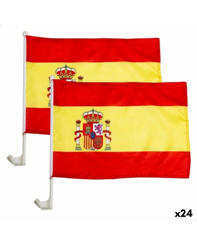 Colorbaby Porte-drapeau Voiture Espagne 45x30cm - Kit 2 Pièces pour Voiture
