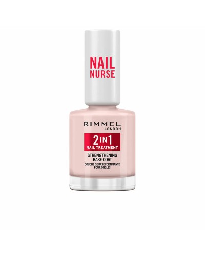 Rimmel London Nail Nurse 2en1 : Base & Soin Fortifiant pour les Ongles 12ml

