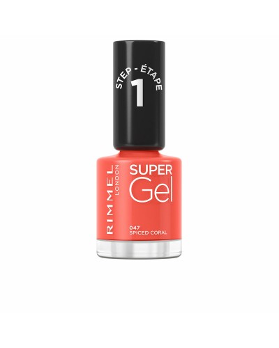 Rimmel London Super Gel 047 Spiced Coral - Smalto Unghie Effetto Gel - 12ml

