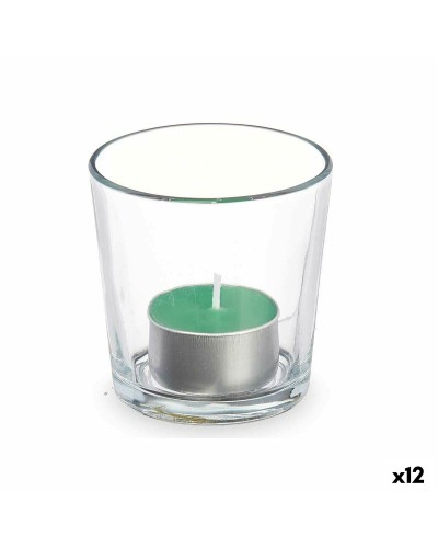 Tuoksukynttilä 7 x 7 x 7 cm (12 osaa) Lasi Bambu