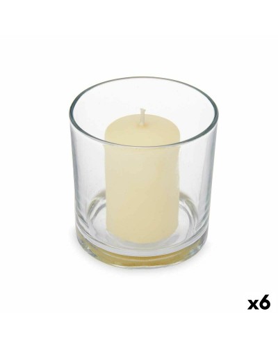 Doftljus 10 x 10 x 10 cm (6 antal) Glas Vanilj