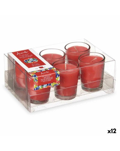 Scented Candles Red Berries Glass (12 pcs) | 16 x 6.5 x 11 cm

