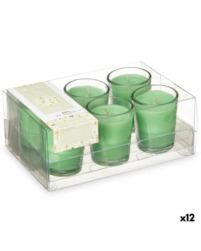 Set med Doftljus 16 x 6,5 x 11 cm (12 antal) Glas Jasmin