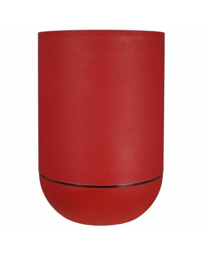 Vase Riviera Rond Rouge Plastique, Ø 50 cm - Pot de Fleurs

