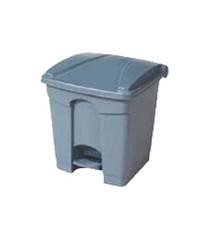 Rechteckiger Mülleimer Grau 30L aus Kunststoff - Perfekt zum Organisieren
