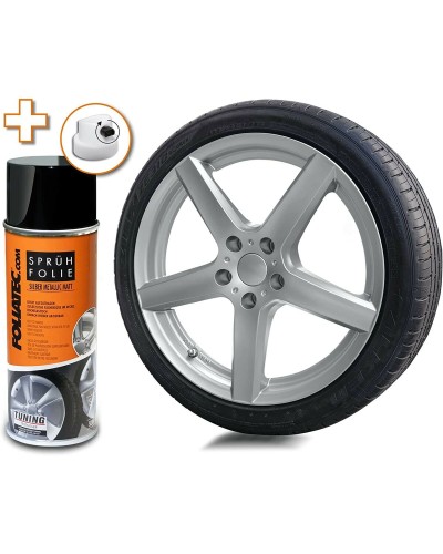 Flytande gummi för bilar Foliatec Silvrig metallic 400 ml