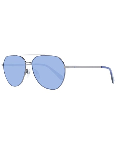 Benetton BE7034 Gafas de Sol Hombre - Montura Azul, Lentes Grises
