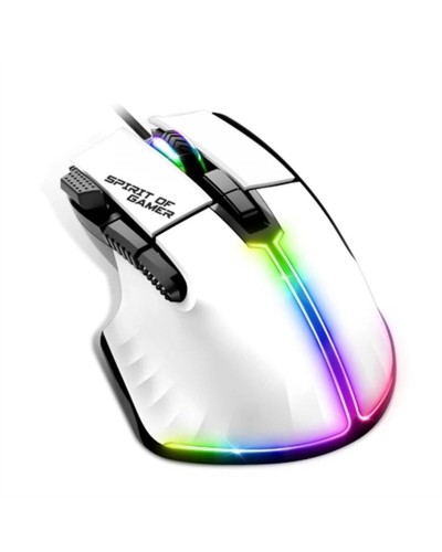 Spirit of Gamer M5 Pro - Mouse Ottico Gaming - Bianco - Alta Precisione
