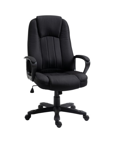 Adjustable Height Massaging Office Chair, 60x74x106-116cm, Black