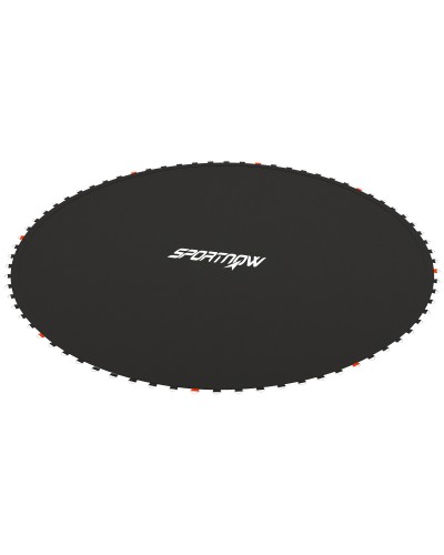  Tappeto Elastico di Ricambio per Trampolino da 3m con 8 Cuciture e Rivestimento Anti UV, Nero