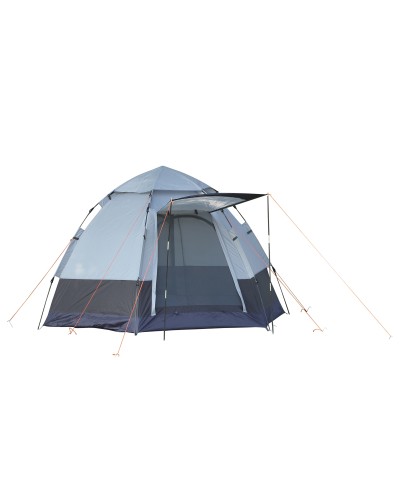 2-Person Pop Up Camping Tent with Accessories, Steel and Oxford Fabric, Grey and Black