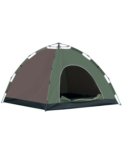 2-Person Camping Tent with Carry Bag, Lamp Hooks, and Storage Pockets, 210x210x135 cm