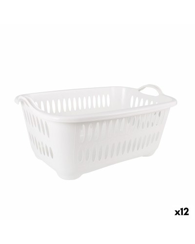 Wäschekorb WEISS Tontarelli Cover Line 62,5x44,5x27,5 cm, 12 Stück, Schmutzwäsche
