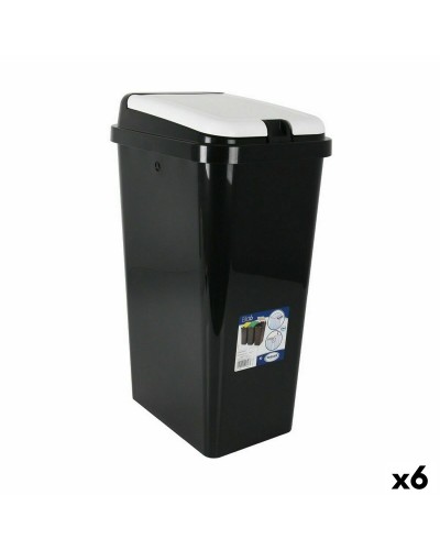 Sacco per Rifiuti Rettangolare Tontarelli Bido Nero 38x29x65 cm (6 Unità)