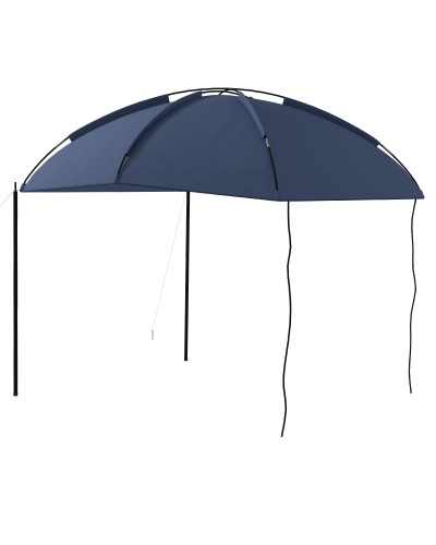 Portable Arch Sun Shelter with Adjustable Poles, Polyester and Steel, 290x278x230-260 cm, Blue