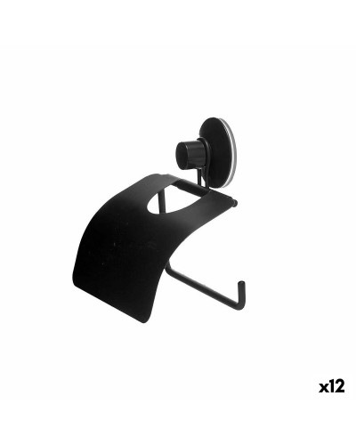 Toilettenpapierhalter Schwarz | ABS-Stahl | 13,5 x 12 x 3 cm | 12 Stück

