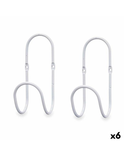 Hangers Wit Metaal Set 2 Onderdelen (6 Stuks)