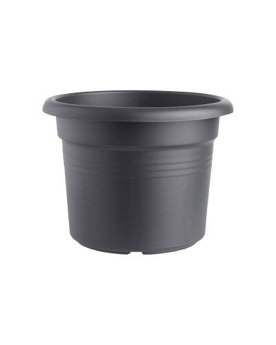 Elho round pot 64 cm in black polypropylene for indoor/outdoor use
