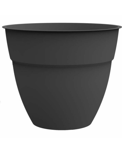 Vaso EDA Grigio 52 cm Plastica Rotondo Moderno Decorazione Casa