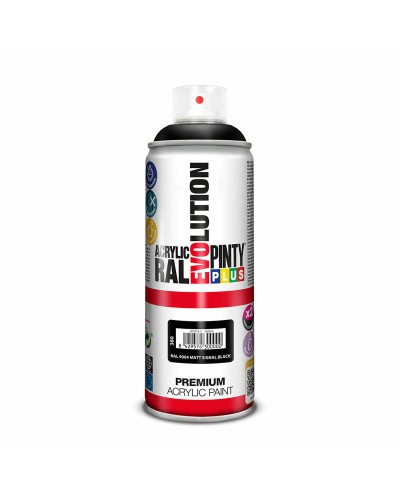 Spraymaali Pintyplus Evolution RAL 9004 Signal Black 400 ml Matta
