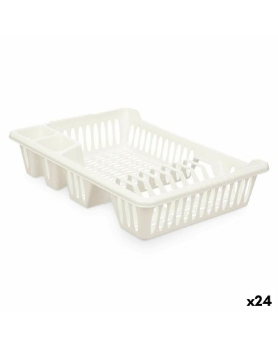 Scolapiatti da Cucina FLORA Bianco 40x8x29,5cm (Set da 24)