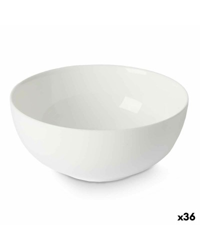 Ciotola in Ceramica Bianca da 15 x 6,5 x 15 cm per Servire o Decorare