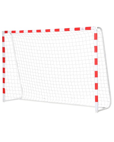  Rete da Calcio, Porta da Calcio e Calcetto in Plastica PE per Adulti e Bambini, 302x83x201cm