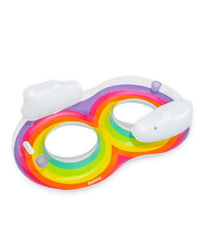 Bestway Ruota Gonfiabile Arcobaleno - 186x116cm - Ciambella Mare Piscina
