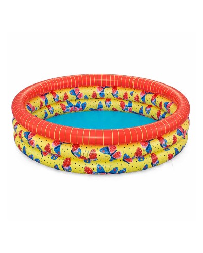 Bestway Piscina Hinchable Infantil 168x38cm - Mariposas, +2 Años, Jardín

