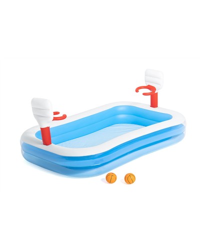 Bestway Piscine Gonflable Basket 251x168x102 cm - Jardin Enfants +3 Ans
