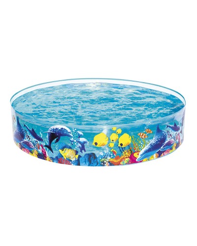 Bestway Piscine Rigide Marine 183x38 cm - Piscine Enfant de Jardin +2 Ans
