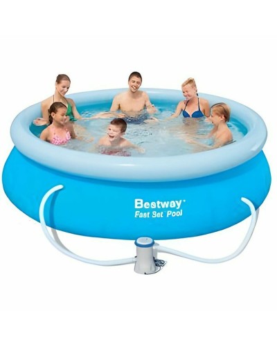 Upplåsbar bassäng Bestway Blå 3800 l 305 x 76 cm