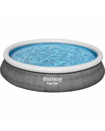 Upplåsbar bassäng Bestway Grå 9677 L 457 x 84 cm