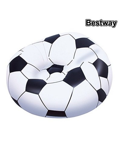 Bestway Aufblasbarer Fußball-Sitzsack Mehrfarbig 114cm Entspannung Spiel
