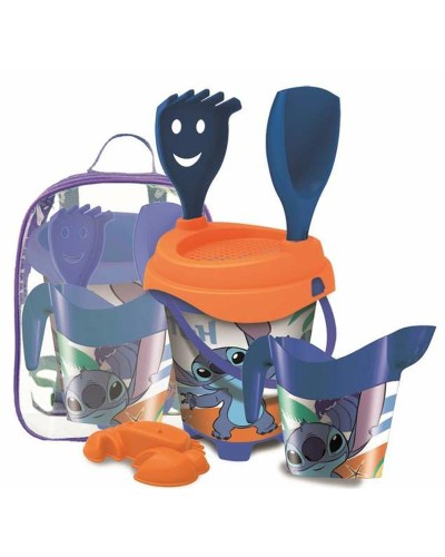Ensemble Plage Stitch : Sac à Dos avec Accessoires, Jeux de Plage pour Enfants
