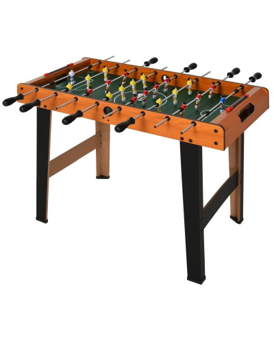 Wooden Foosball Table with 22 Players in 3:4:3 Formation, 2 Balls and 2 Score Counters Included 84.5x40x61.2cm