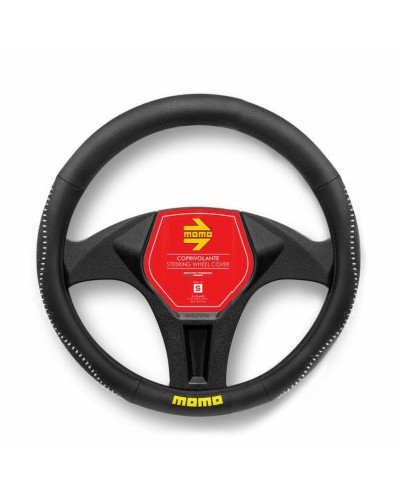 Momo SWC011BR Volant de Course - Noir/Rouge - Poignée Ergonomique
