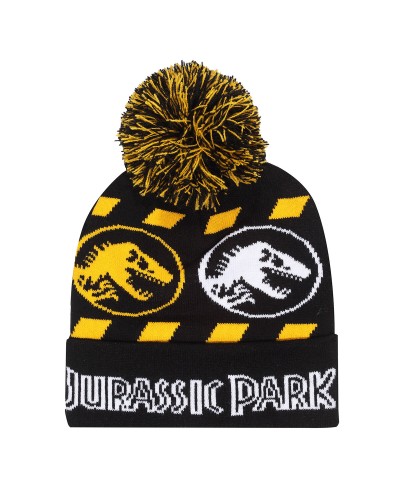 Cappello Jurassic Park Hazard Nero - Beanie Invernale Ufficiale
