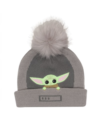 Bonnet The Mandalorian Grogu Gris - Star Wars Enfant Hiver
