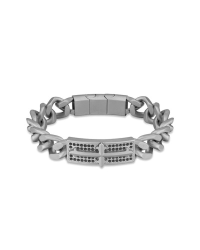 Police Bracelet Homme PEAGB2120403, Acier Noir, Taille L - Design Tendance
