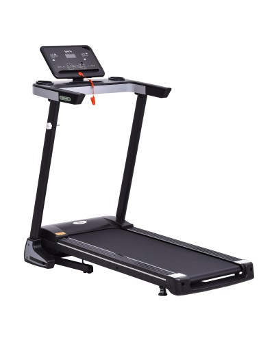 Space-Saving Folding Electric Treadmill, Professional Treadmill with 12 Preset Programs and LCD Screen for Home Use