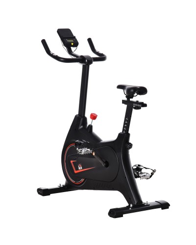 Professional Magnetic Exercise Bike for Home, Steel & ABS, Adjustable Seat, 102x50x120cm, Black