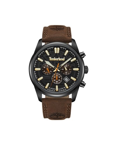 Timberland Orologio Uomo TDWGF0009603 - Cronografo, Pelle Marrone
