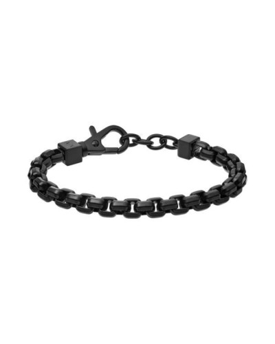 Armani Exchange Bracciale Uomo AXG0047001 Acciaio Nero Maglia
