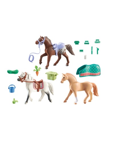 Playmobil Horses of Waterfall: Reitset 28-teilig - Abenteuer am Bach!

